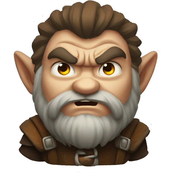little cute angry dwarfs emoji