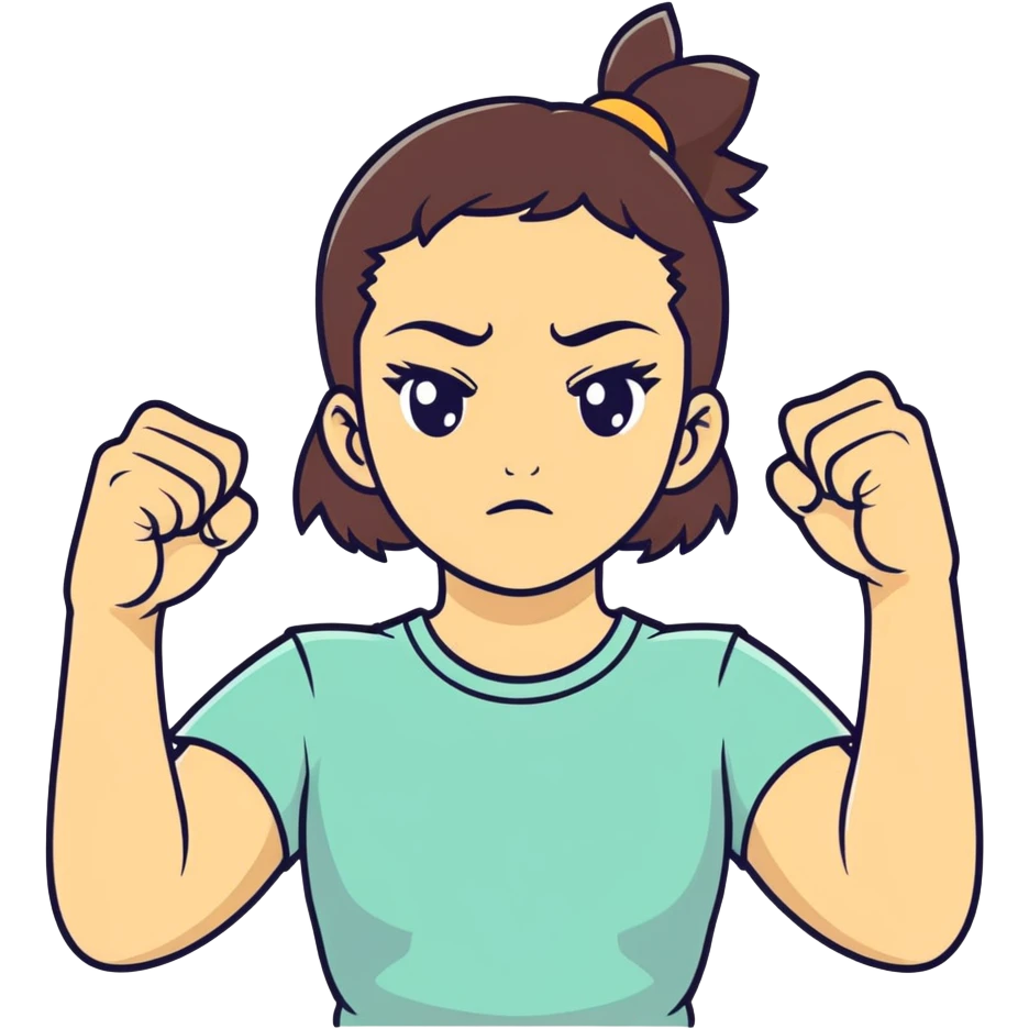 Girl power emoji