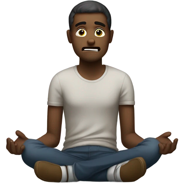 a guy begging on the floor emoji