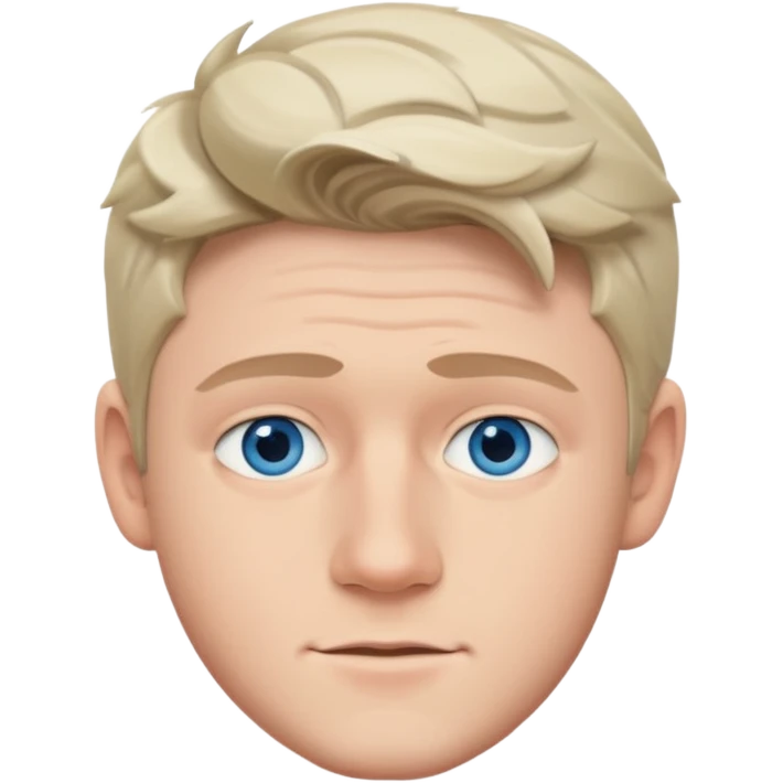 Niall Horan with blue eyes emoji