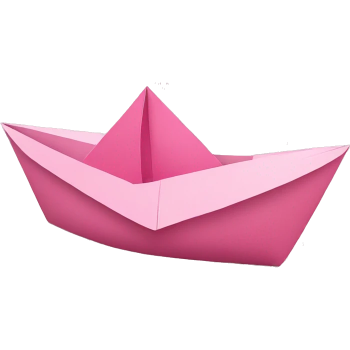 pink paper boat emoji