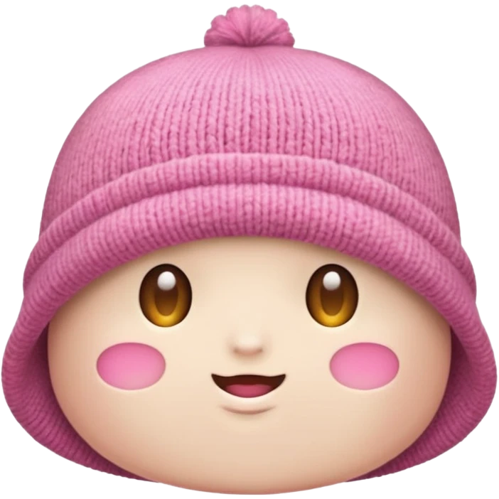 a pink hat emoji