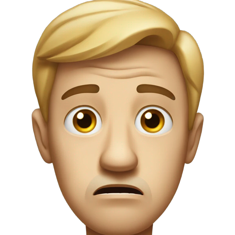 Scared American emoji