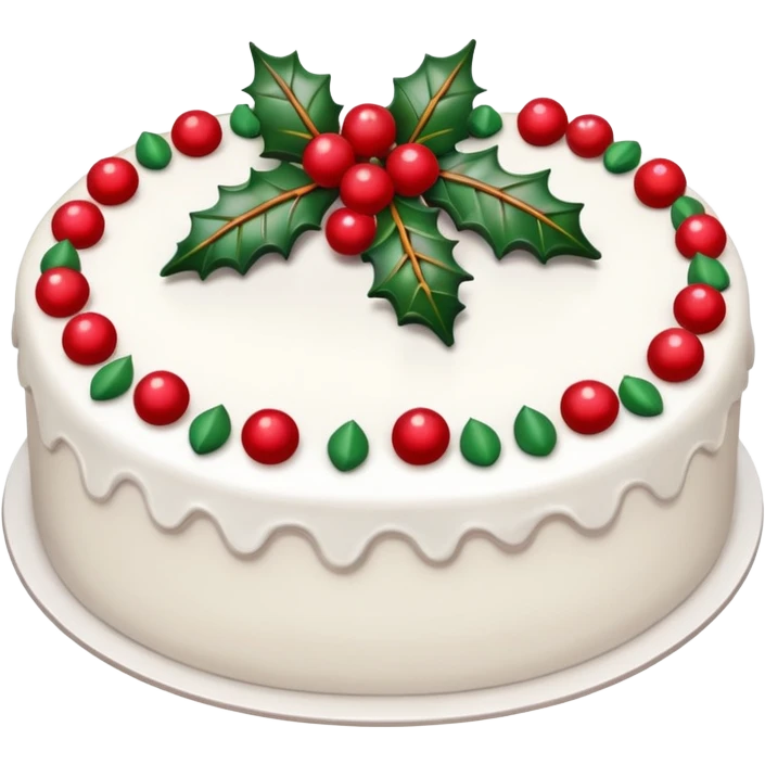 christmas cake  emoji