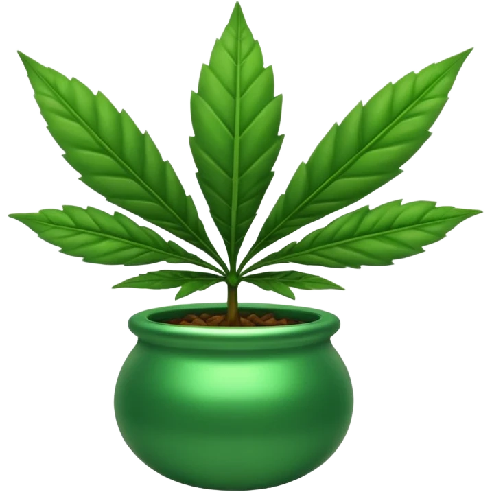 Pot leafs shaking its booty emoji