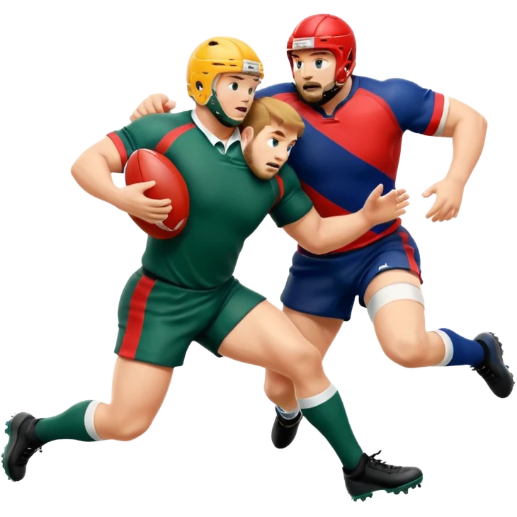 a rugby tackle emoji