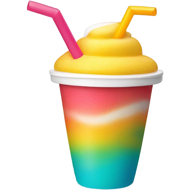 Slurpee with a suntan emoji
