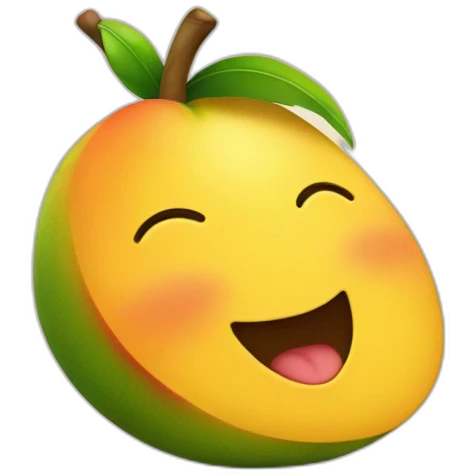 Cute Mango smile emoji