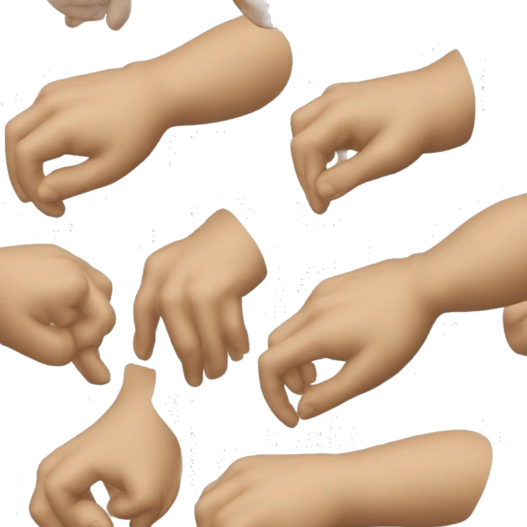 Main avec les deux doigts du milieu déplié et les autres repliés dans la main  emoji
