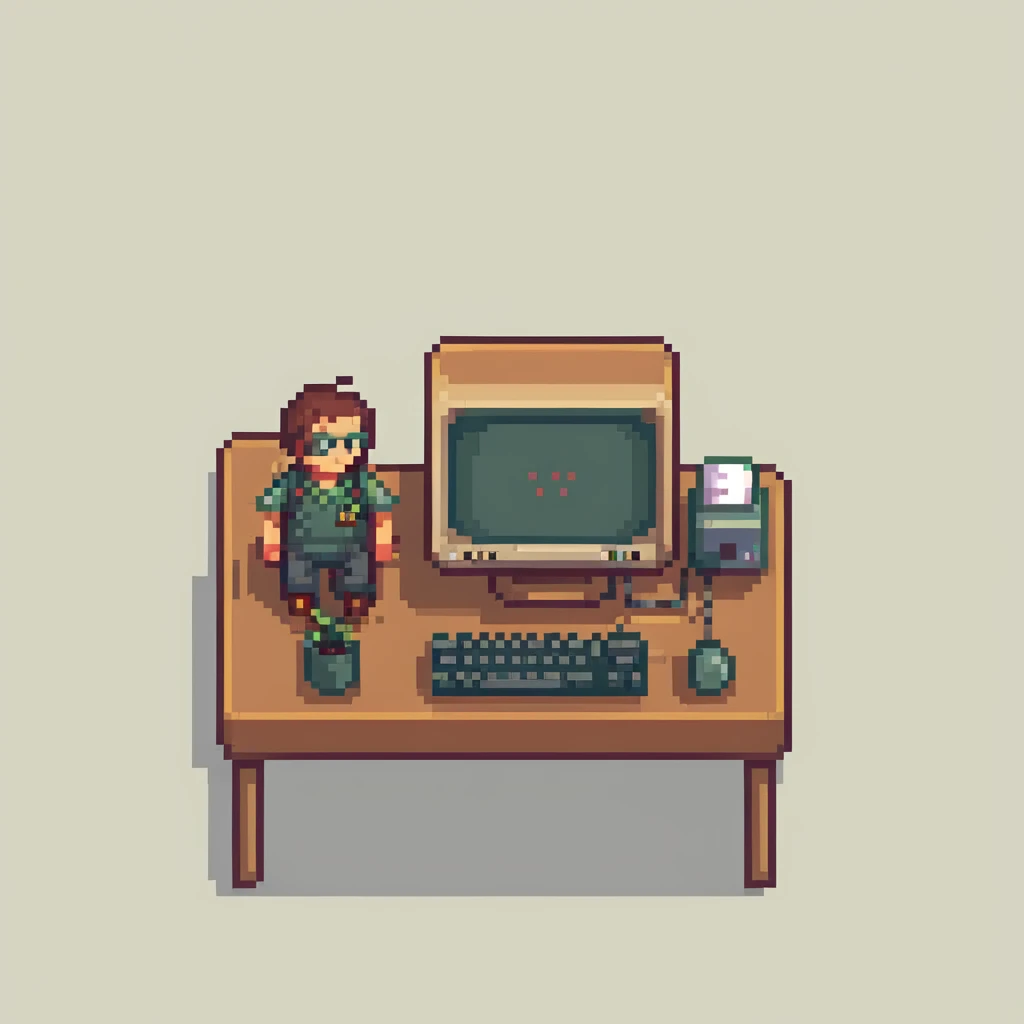 programmer retrocomputer emoji