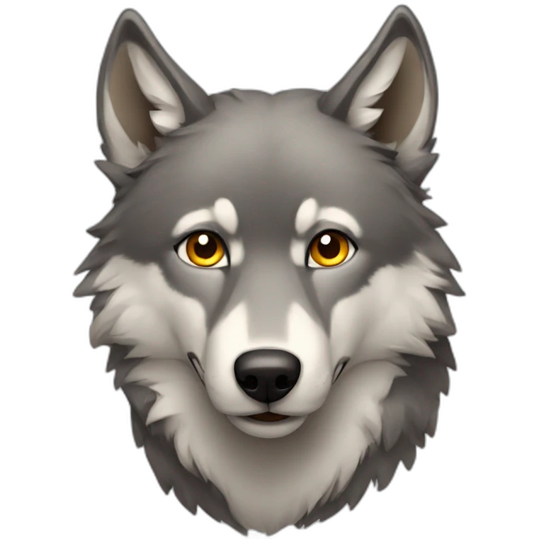 Wolf with heart eyes emoji
