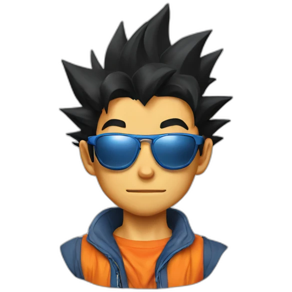 Goku with sunglasses emoji