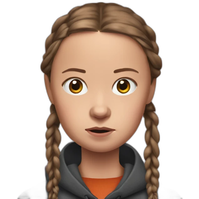 greta thunberg not impressed emoji