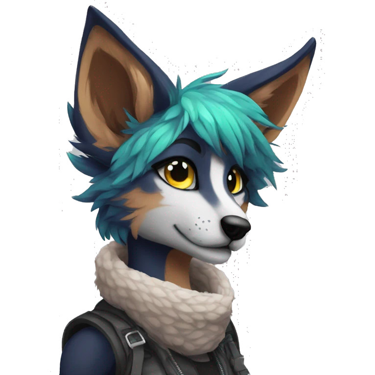 Edgy modern anthro furry by Falvie, LiLaiRa, AngieWolf emoji