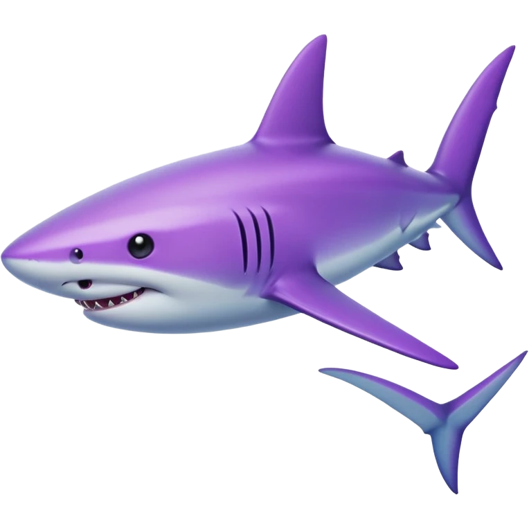 violet shark emoji