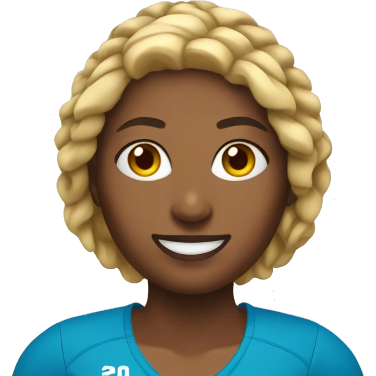 Beach volleyball female player emoji