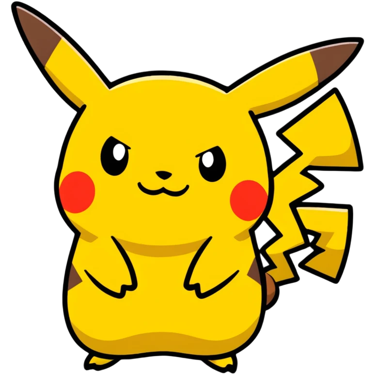 Pikachu face emoji