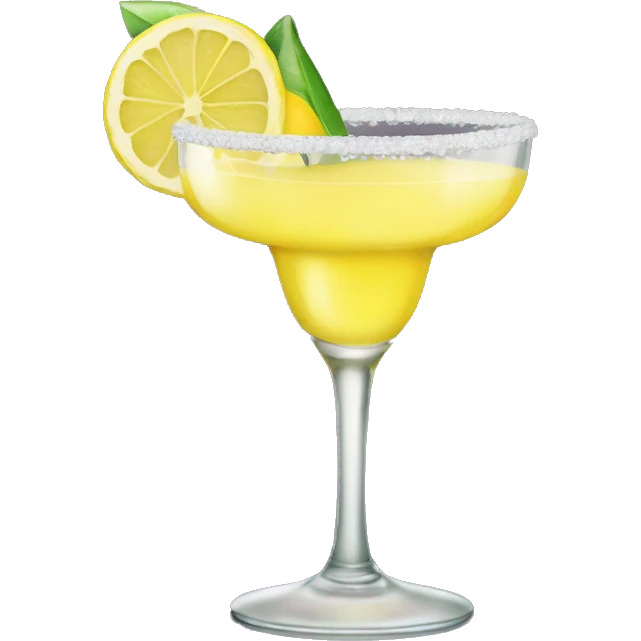 lemon drink margarita glass emoji