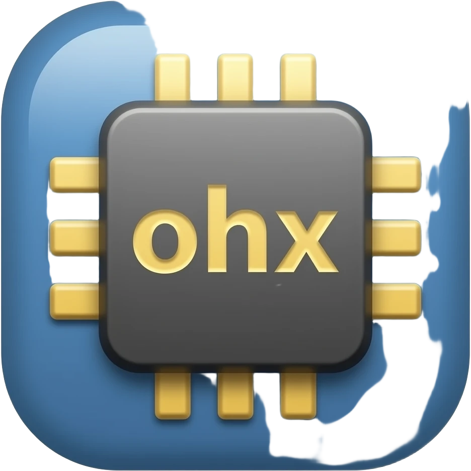 an app, with a chip logo emoji