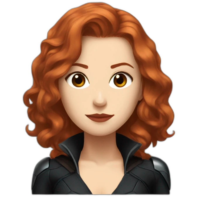 Black widow Natasha romanoff emoji