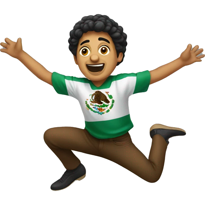 Mexican person jumping emoji
