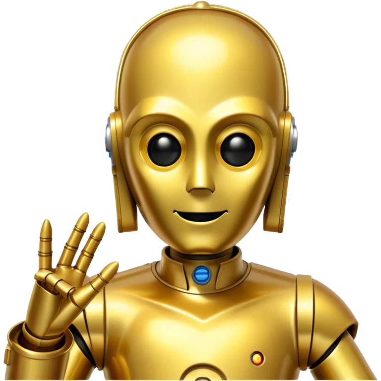 C3 PO saying good morning emoji