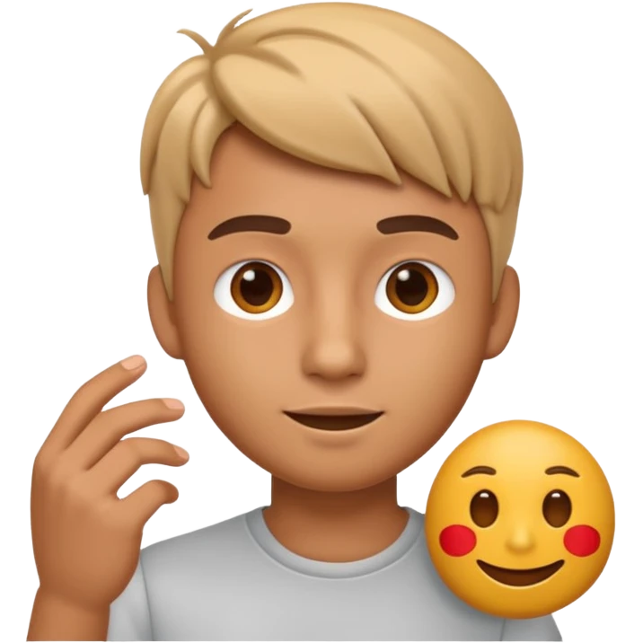 3D imoji of Young man who is graphics design emoji