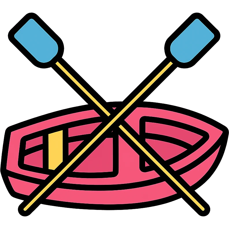 pink rowing boat emoji