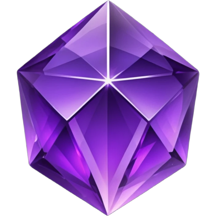 faceted purple obsidian crystal emoji