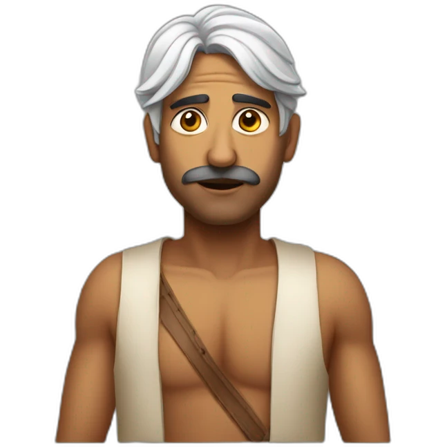 indian man saying what are you doing up this late playing emoji
