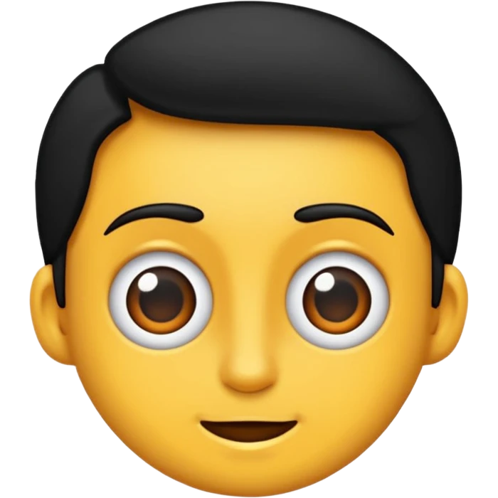 Saçı siyah uzun olan bir erkek çiz emoji