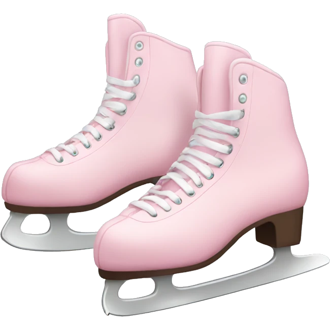 pastel pink ice skates emoji