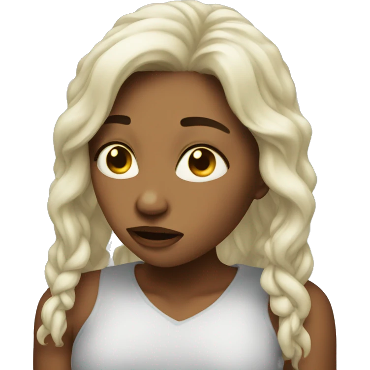 Woman is cry emoji