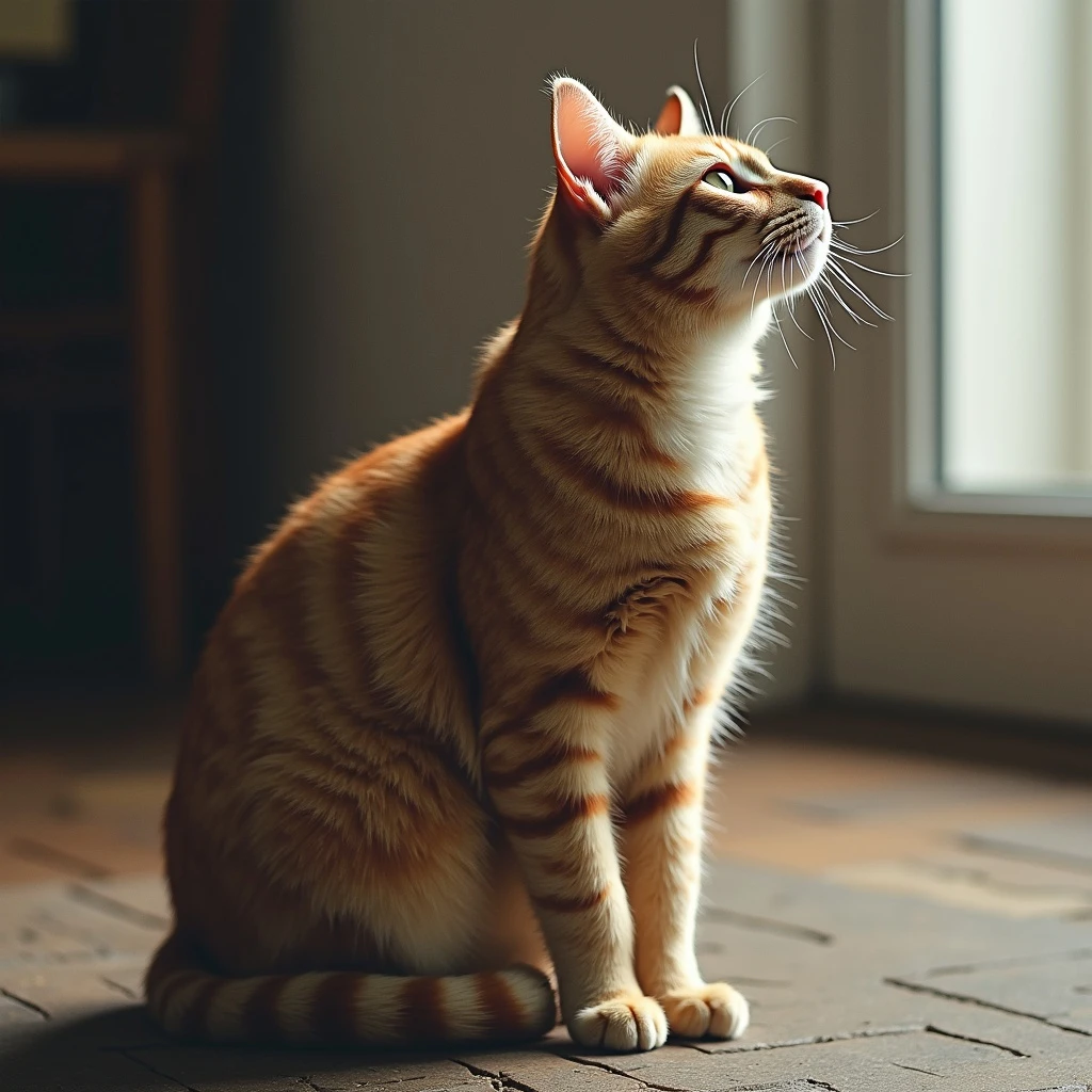 realistic cat from a side angle emoji