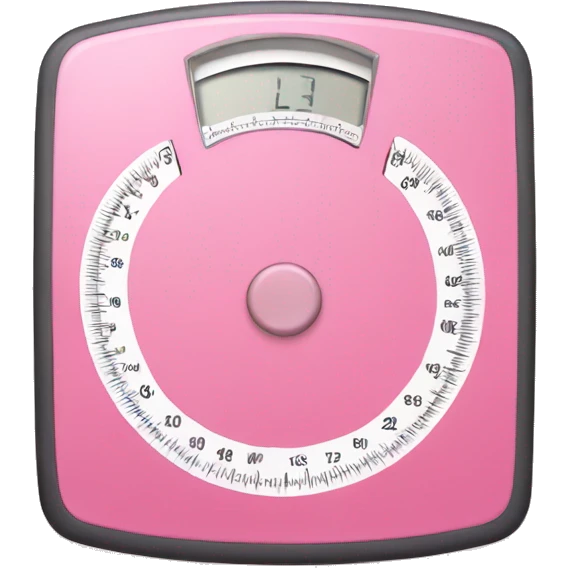 Pink body weight scale  emoji