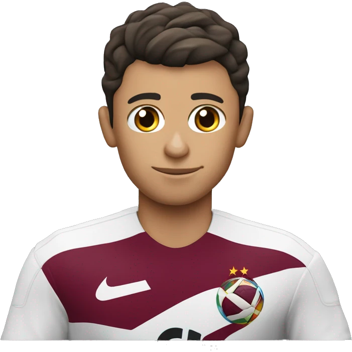Cr7 con una cope del mundial de qatar emoji