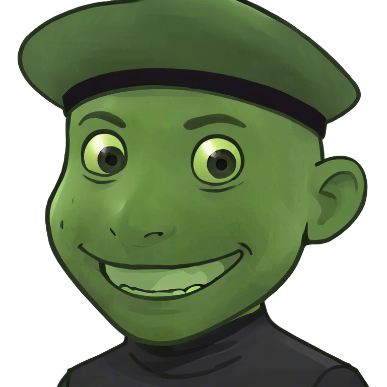 smiling boy in black attire emoji