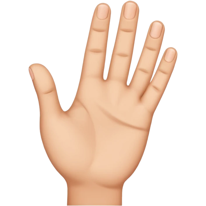 make a hand like the regular one but make it an L shape with the finger and thumb  emoji