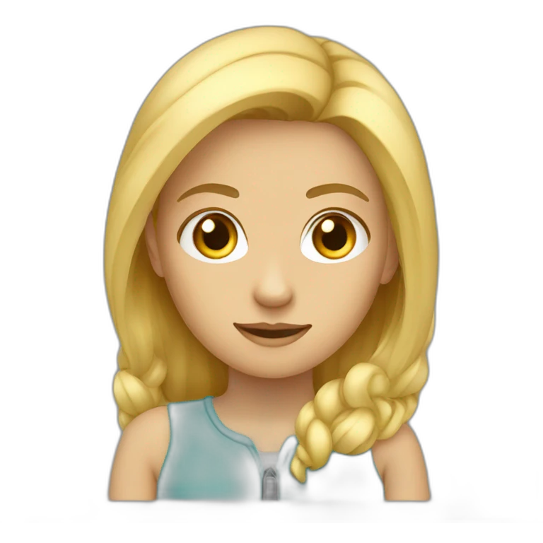 blond girl software developer emoji