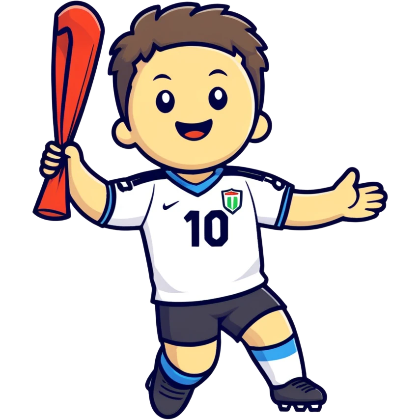 Player win a match have number 10 emoji