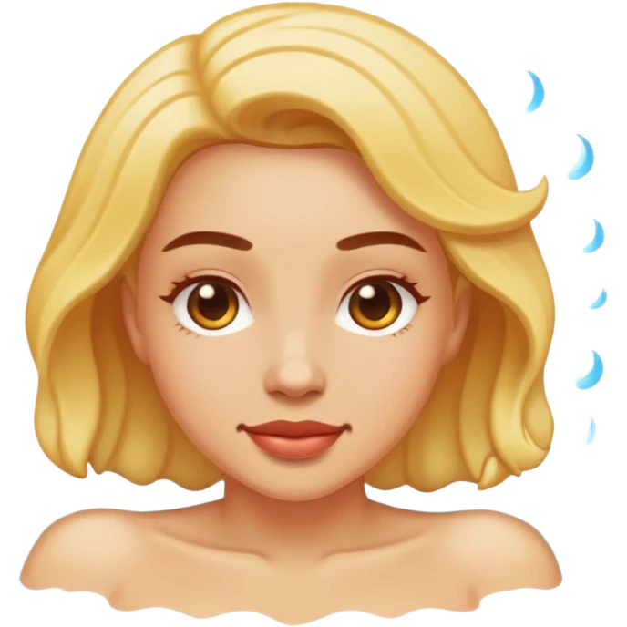 Mujer bañandose  emoji