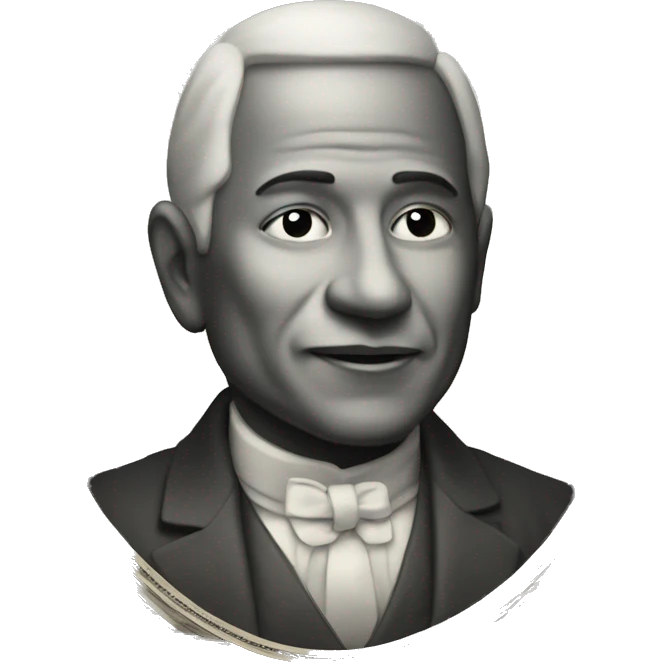 Dark red dollar emoji