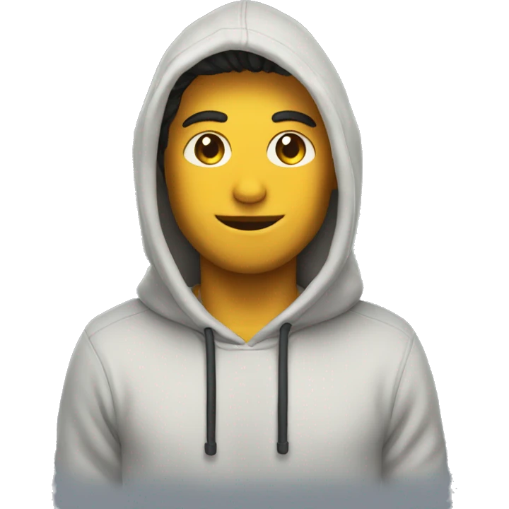 Chico con sudadera gap emoji