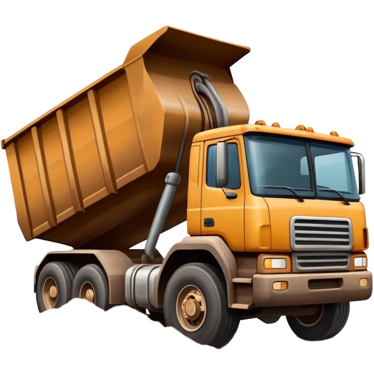 18 Wheeler dumping dirt emoji