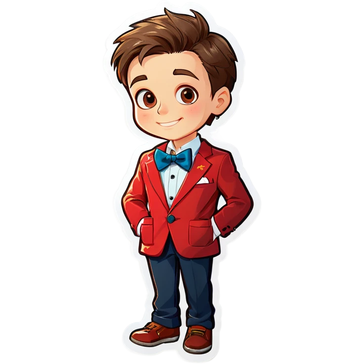 boy in bowtie and jacket emoji