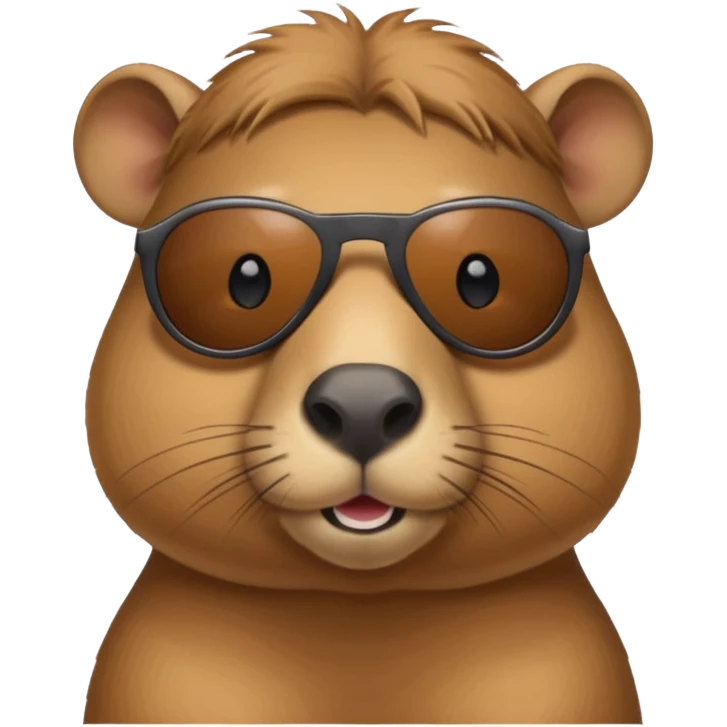 Capibara con lentes de sol emoji