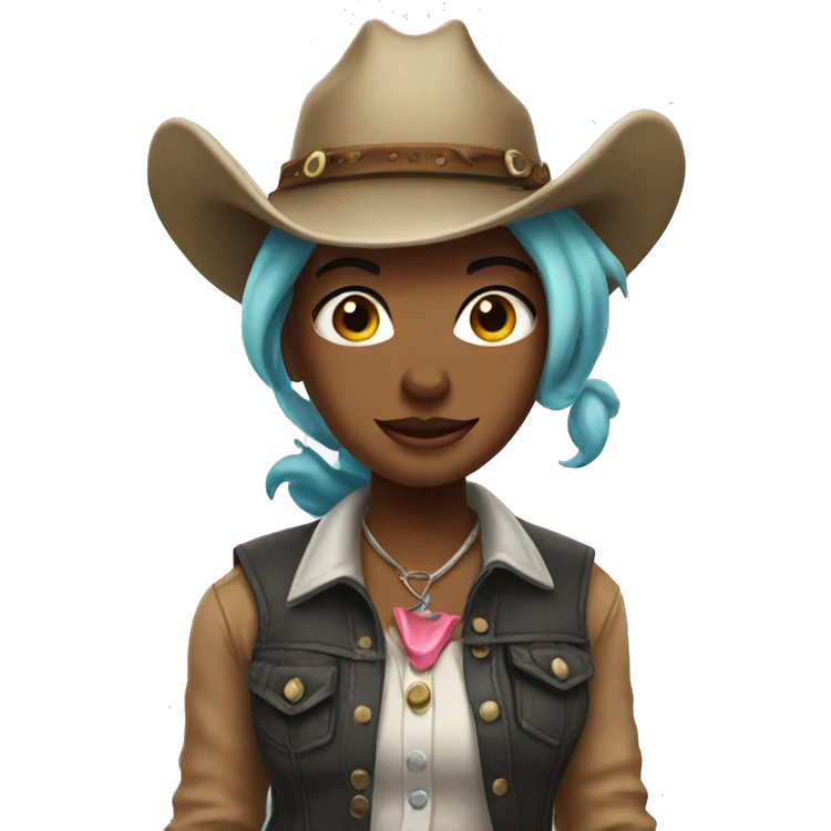 cow girl shark emoji