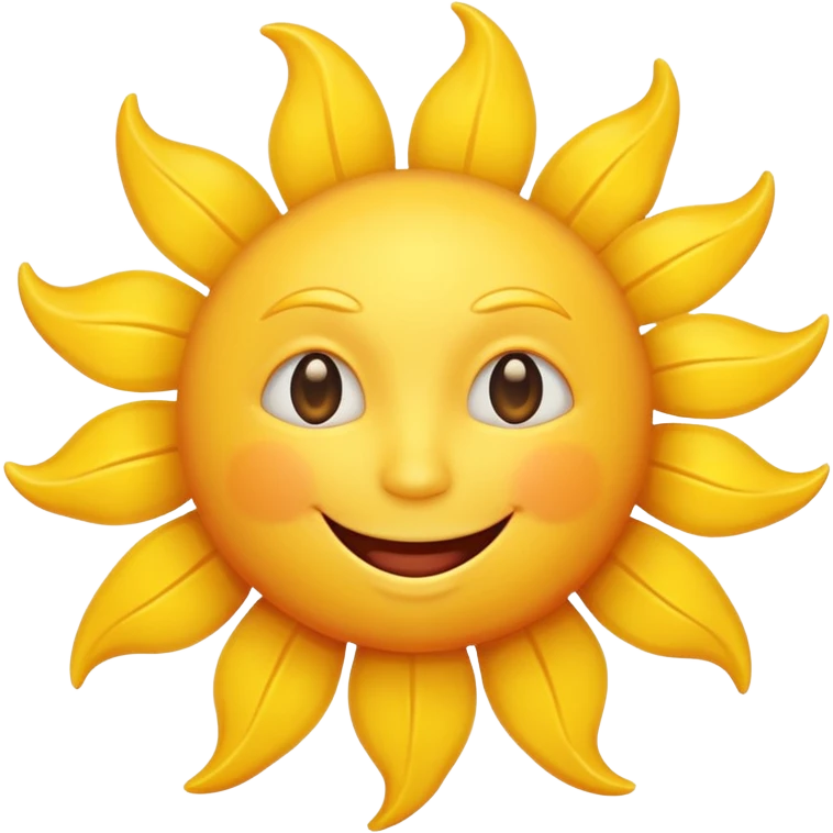 smiling sun emoji emoji