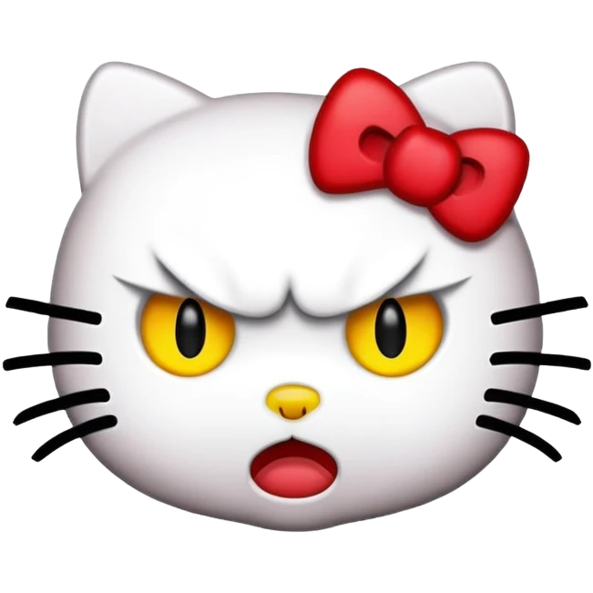 Hello kitty angry emoji  emoji