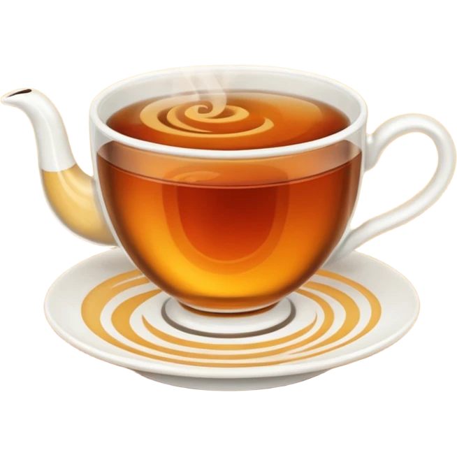 hot tea in a cup no face emoji